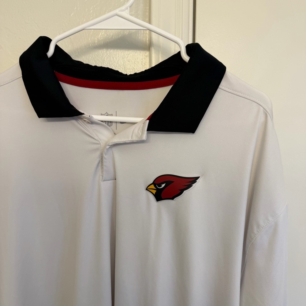 NWOT NFL Nike Arizona Cardinals Dri Fit Vapor Polo Shirt XXL Red Stripe Football - Picture 4 of 8